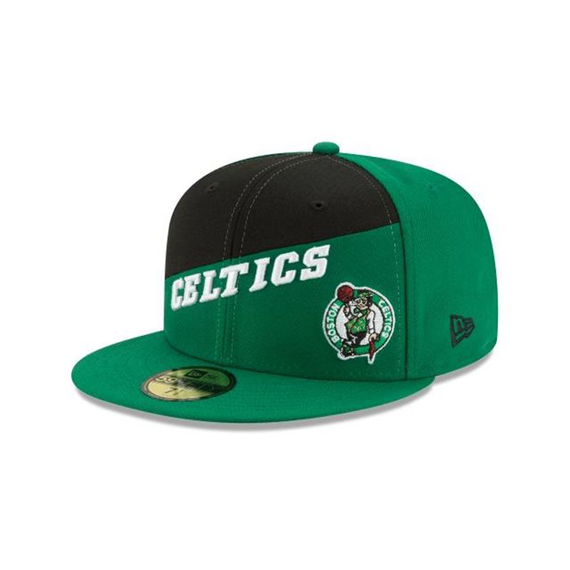 NBA Boston Celtics Color Split 59Fifty Fitted (CLD0226) - Green New Era Caps